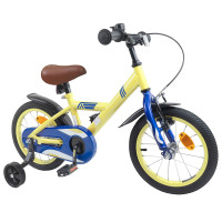 Produktbild för Barncykel 16 Tum för 4-6 år gamla Gul