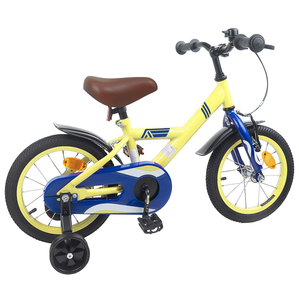 Produktbild för Barncykel 16 Tum för 4-6 år gamla Gul
