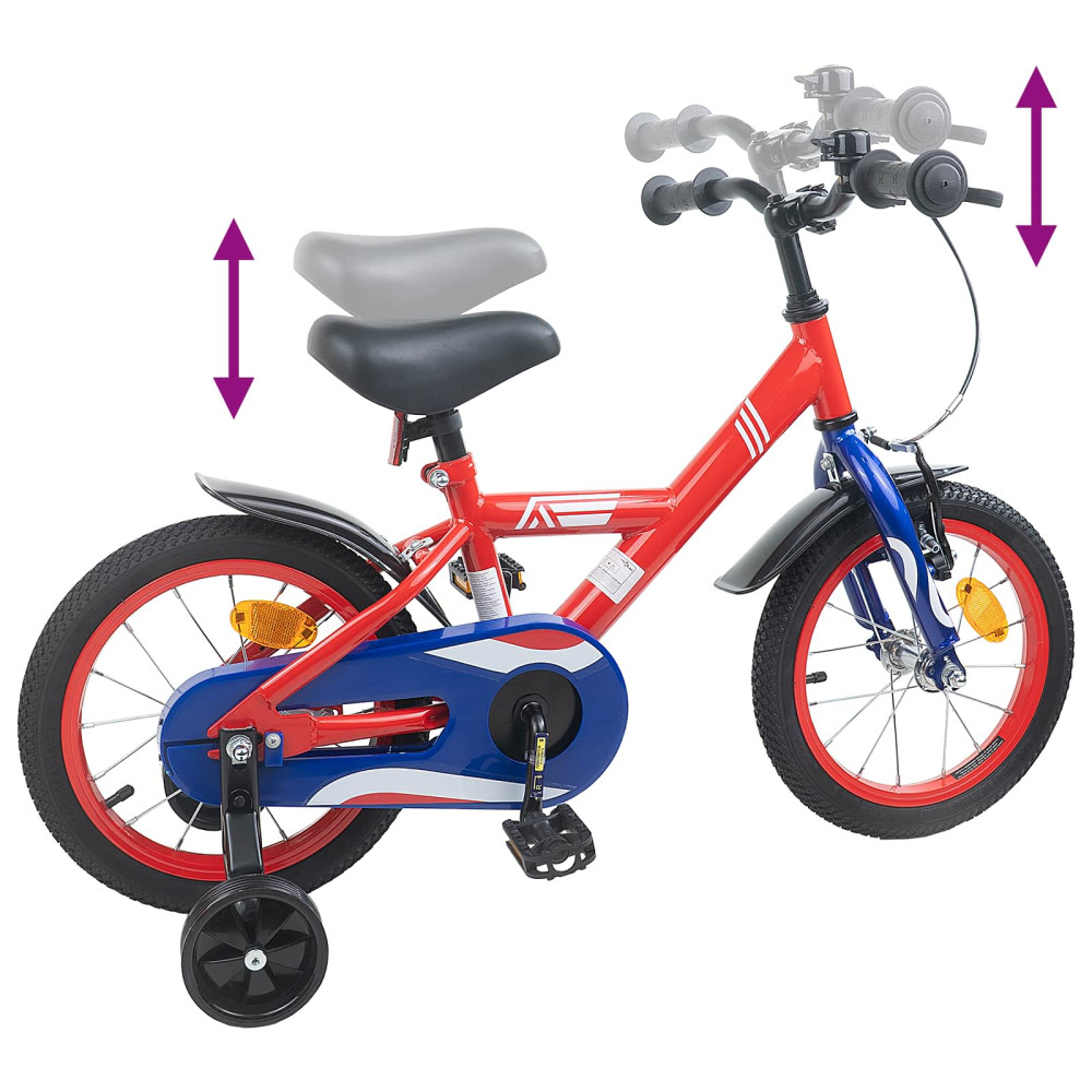 Produktbild för Barncykel 14 Tum från 3-5 år gammal Röd