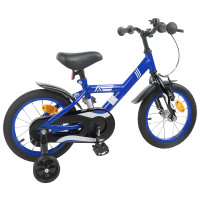 Produktbild för Barncykel 14 Tum från 3-5 år gammal Mörkblå