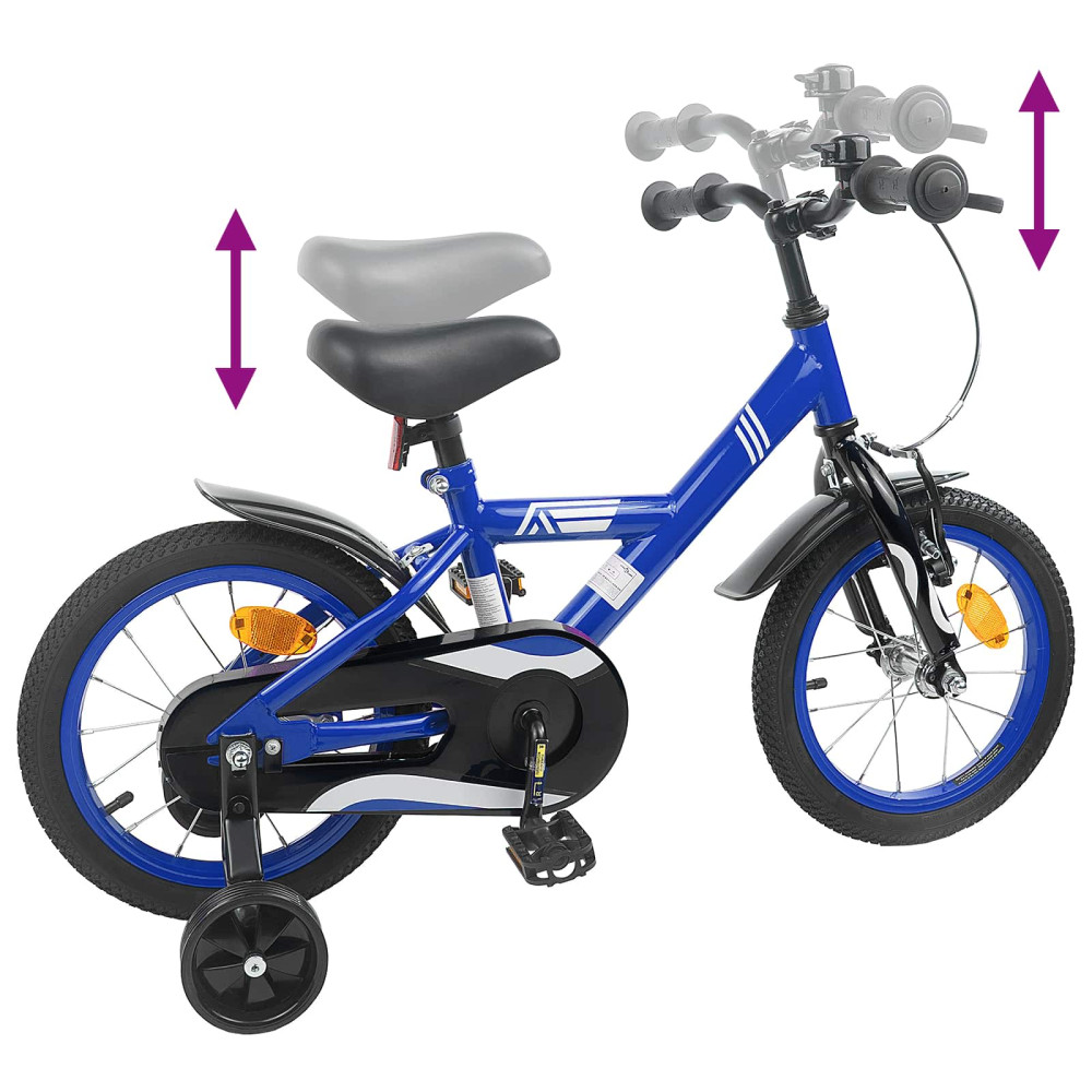 Produktbild för Barncykel 16 Tum för 4-6 år gamla Mörkblå