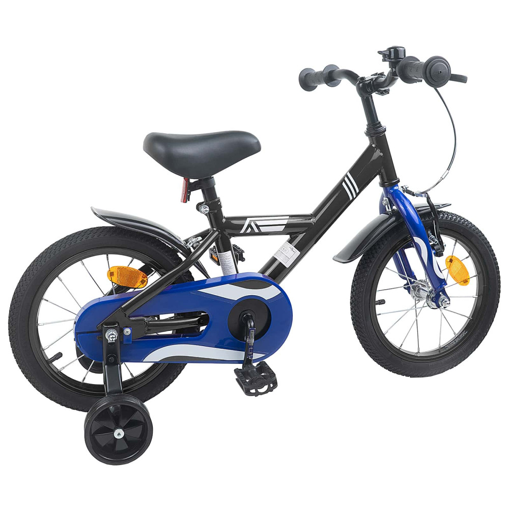 Produktbild för Barncykel 14 Tum från 3-5 år gammal Svart