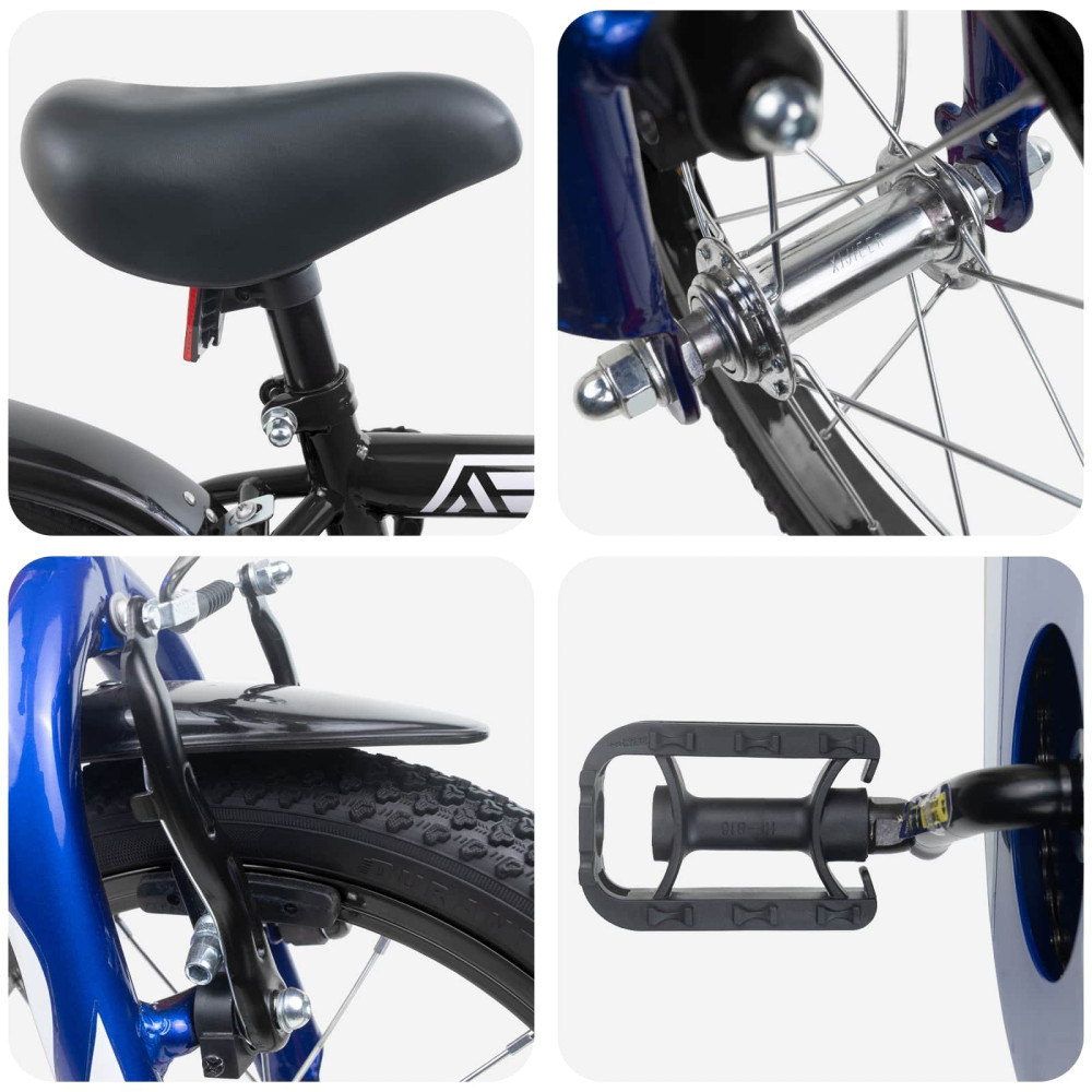 Produktbild för Barncykel 14 Tum från 3-5 år gammal Svart