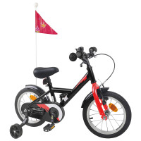 Produktbild för Barncykel 16 Tum för 4-6 år gamla Svart