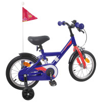Produktbild för Barncykel 14 Tum från 3-5 år gammal Mörkblå