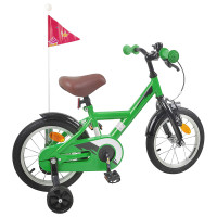 Produktbild för Barncykel 16 Tum för 4-6 år gamla Grön