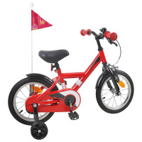 Produktbild för Barncykel 16 Tum för 4-6 år gamla Röd