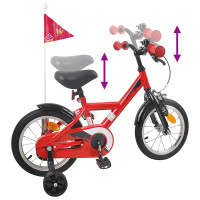 Produktbild för Barncykel 16 Tum för 4-6 år gamla Röd