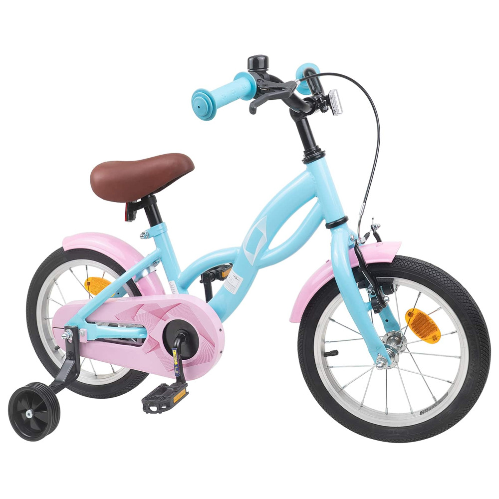 Produktbild för Barncykel 14 Tum från 3-5 år gammal Ljusblå