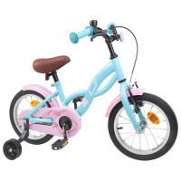 Produktbild för Barncykel 16 Tum för 4-6 år gamla Ljusblå