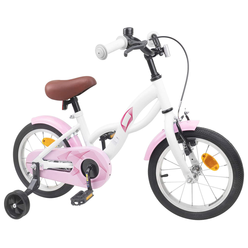 Produktbild för Barncykel 16 Tum för 4-6 år gamla Vit