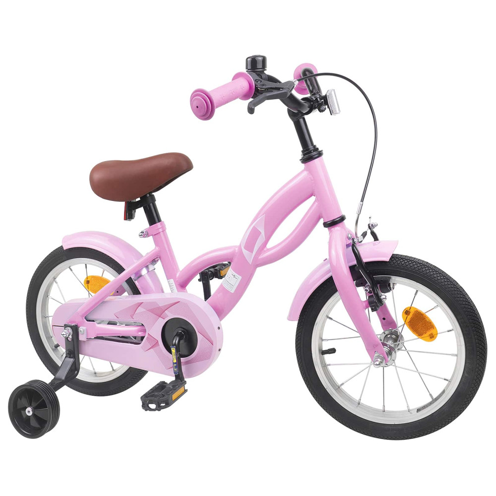 Produktbild för Barncykel 16 Tum för 4-6 år gamla Ljusrosa