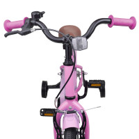 Produktbild för Barncykel 16 Tum för 4-6 år gamla Ljusrosa