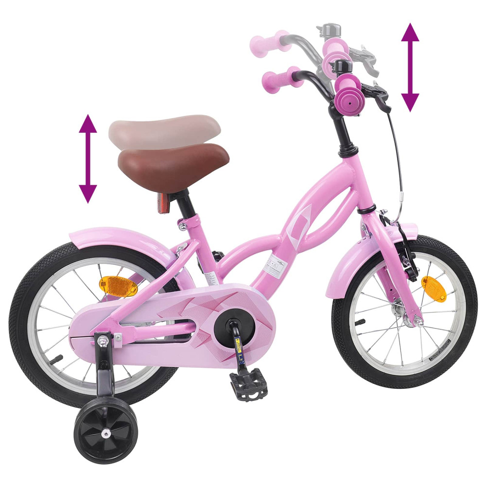 Produktbild för Barncykel 16 Tum för 4-6 år gamla Ljusrosa