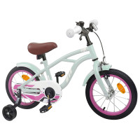 Produktbild för Barncykel 14 Tum från 3-5 år gammal Ljusgrön