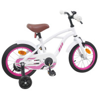Produktbild för Barncykel 14 Tum från 3-5 år gammal Vit