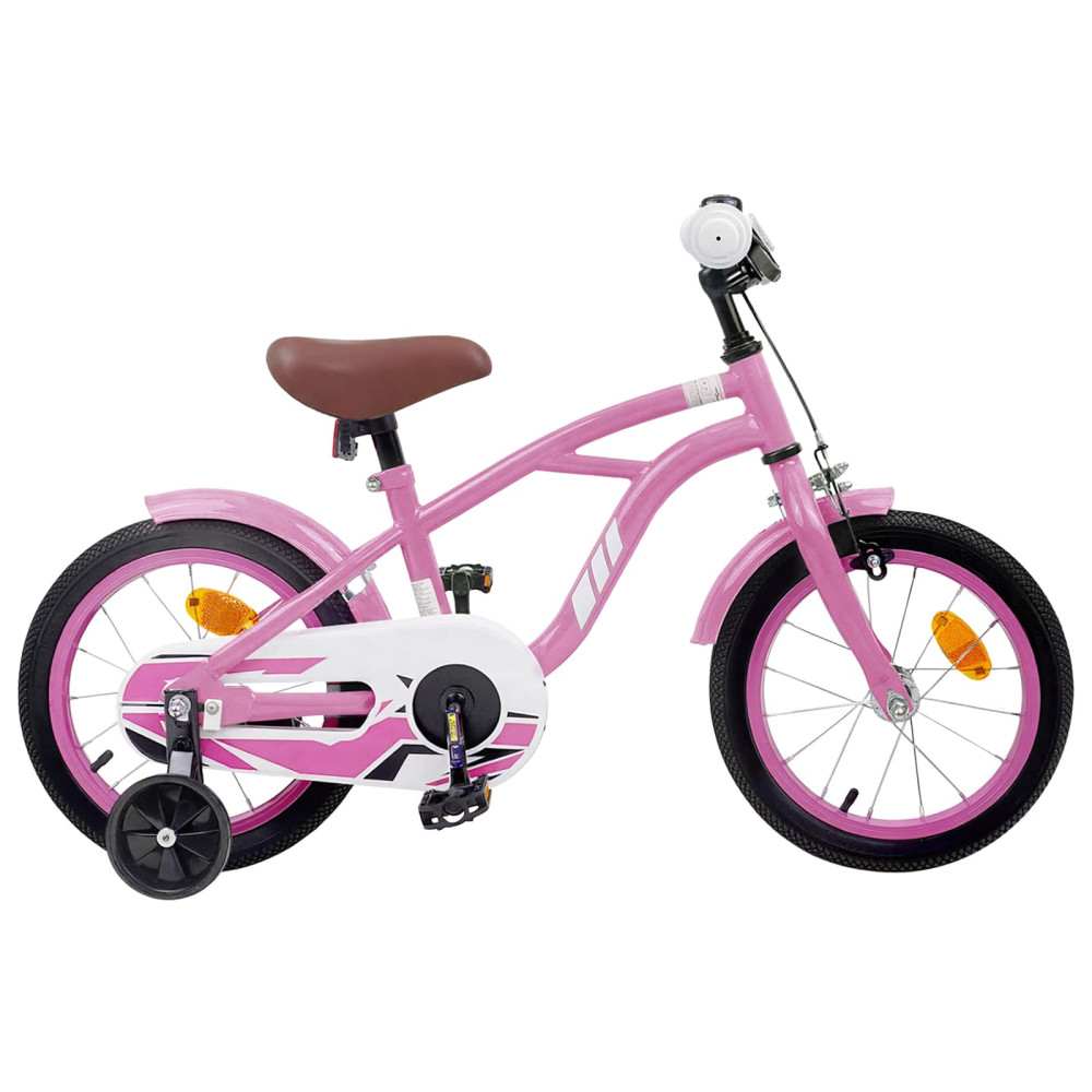 Produktbild för Barncykel 14 Tum från 3-5 år gammal Ljusrosa