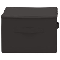 Produktbild för Förvaringslåda Antracit 43 x 34 x 23 cm Non-woven tyg