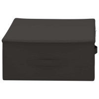 Produktbild för Förvaringslåda 6 pcs Antracit 70 x 40 x 18 cm Non-woven tyg