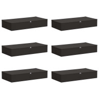 Produktbild för Förvaringslåda 6 pcs Antracit 90 x 48 x 15 cm Non-woven tyg