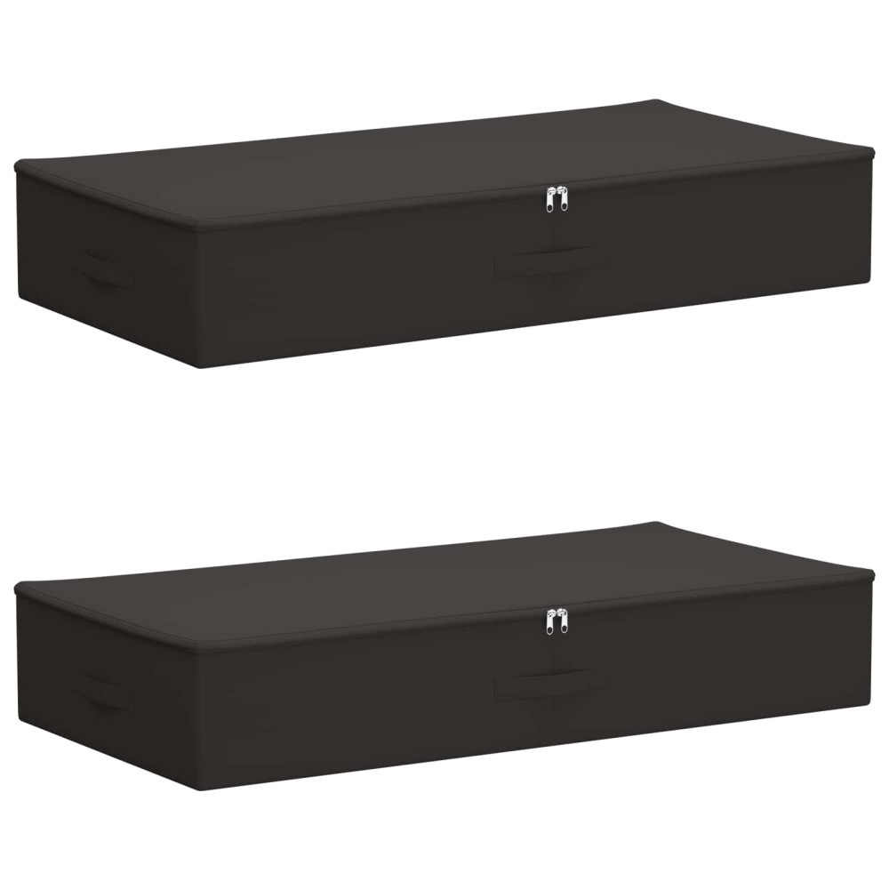 Produktbild för Förvaringslåda 2 pcs Antracit 100 x 50 x 18 cm Non-woven tyg