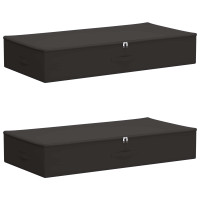Produktbild för Förvaringslåda 2 pcs Antracit 100 x 50 x 18 cm Non-woven tyg