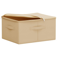 Produktbild för Förvaringslåda 24 pcs Gräddvit 50 x 30 x 25 cm Non-woven tyg
