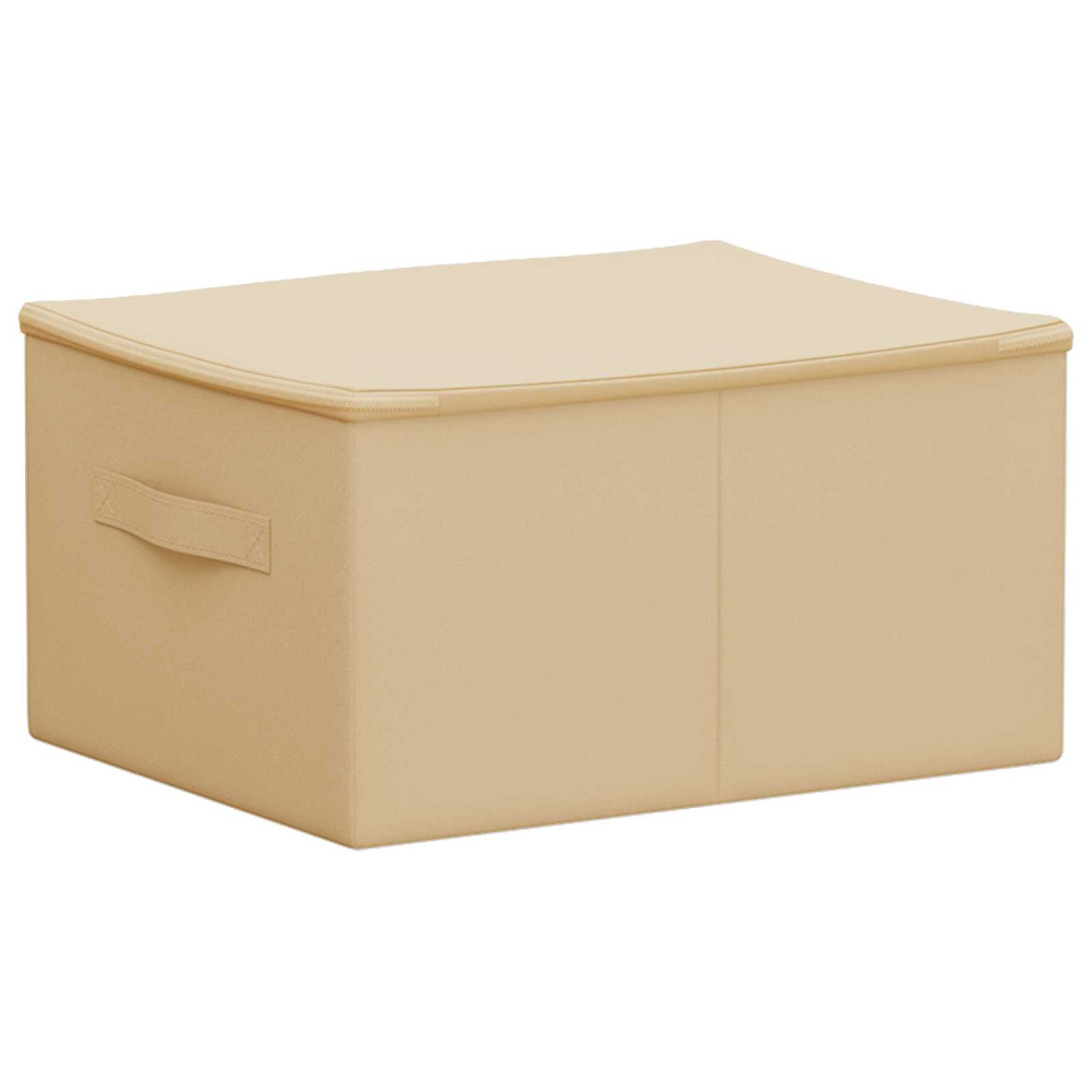 Produktbild för Förvaringslåda 24 pcs Gräddvit 50 x 30 x 25 cm Non-woven tyg