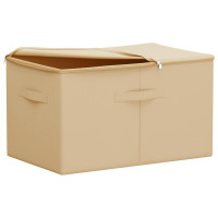 Produktbild för Förvaringslåda Gräddvit 55 x 35 x 32 cm Non-woven tyg