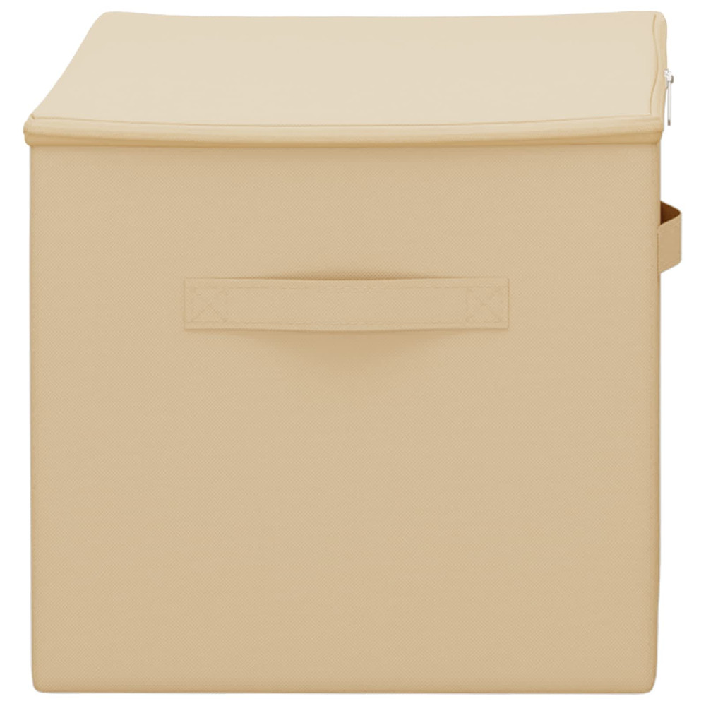 Produktbild för Förvaringslåda 6 pcs Gräddvit 55 x 35 x 32 cm Non-woven tyg