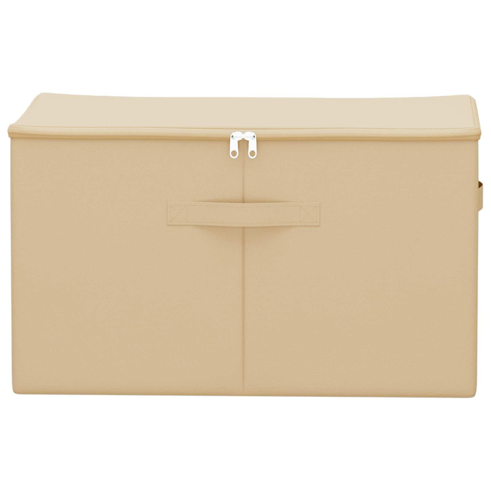 Produktbild för Förvaringslåda 24 pcs Gräddvit 55 x 35 x 32 cm Non-woven tyg