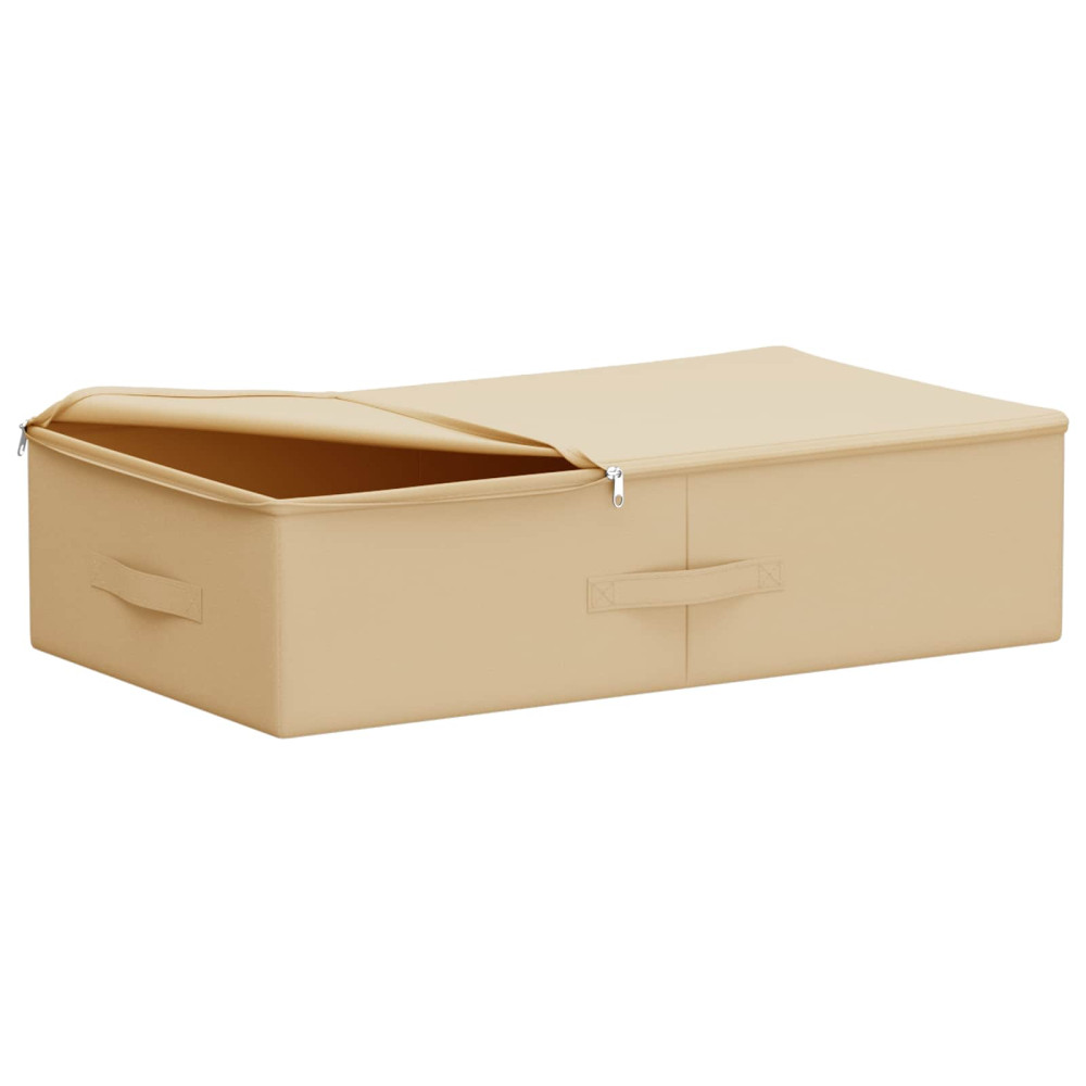 Produktbild för Förvaringslåda 6 pcs Gräddvit 70 x 40 x 18 cm Non-woven tyg