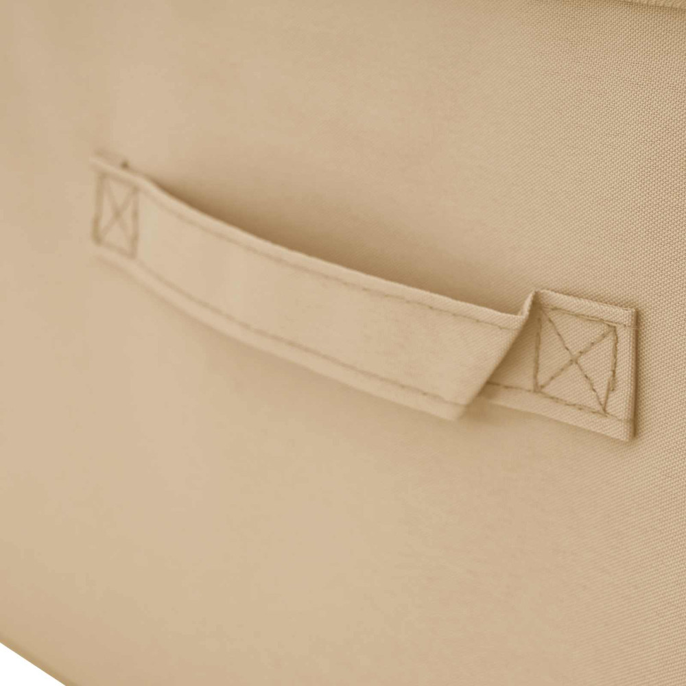 Produktbild för Förvaringslåda 6 pcs Gräddvit 70 x 40 x 18 cm Non-woven tyg