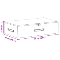 Produktbild för Förvaringslåda 24 pcs Gräddvit 70 x 40 x 18 cm Non-woven tyg
