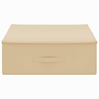 Produktbild för Förvaringslåda Gräddvit 90 x 48 x 15 cm Non-woven tyg