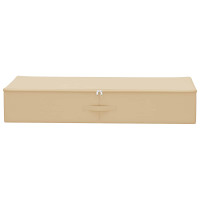 Produktbild för Förvaringslåda 24 pcs Gräddvit 100 x 50 x 18 cm Non-woven tyg
