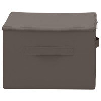 Produktbild för Förvaringslåda 6 pcs Grå 43 x 34 x 23 cm Non-woven tyg