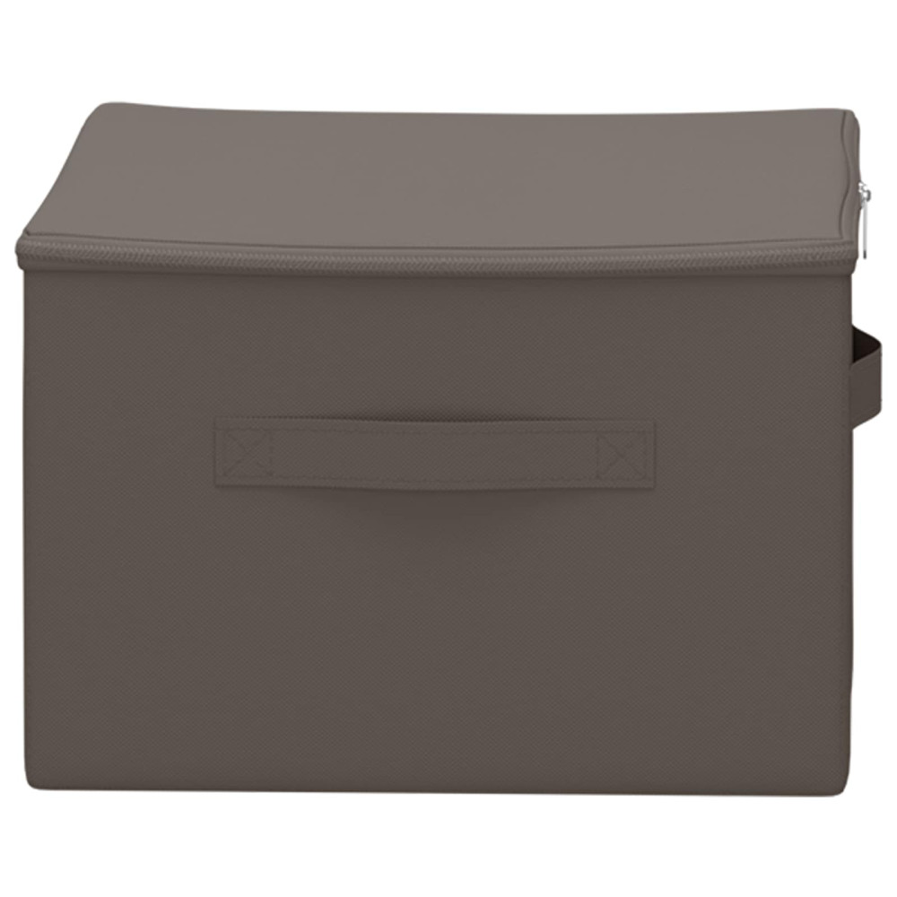 Produktbild för Förvaringslåda 24 pcs Grå 43 x 34 x 23 cm Non-woven tyg