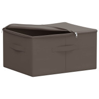 Produktbild för Förvaringslåda 6 pcs Grå 50 x 30 x 25 cm Non-woven tyg