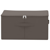 Produktbild för Förvaringslåda 24 pcs Grå 50 x 30 x 25 cm Non-woven tyg