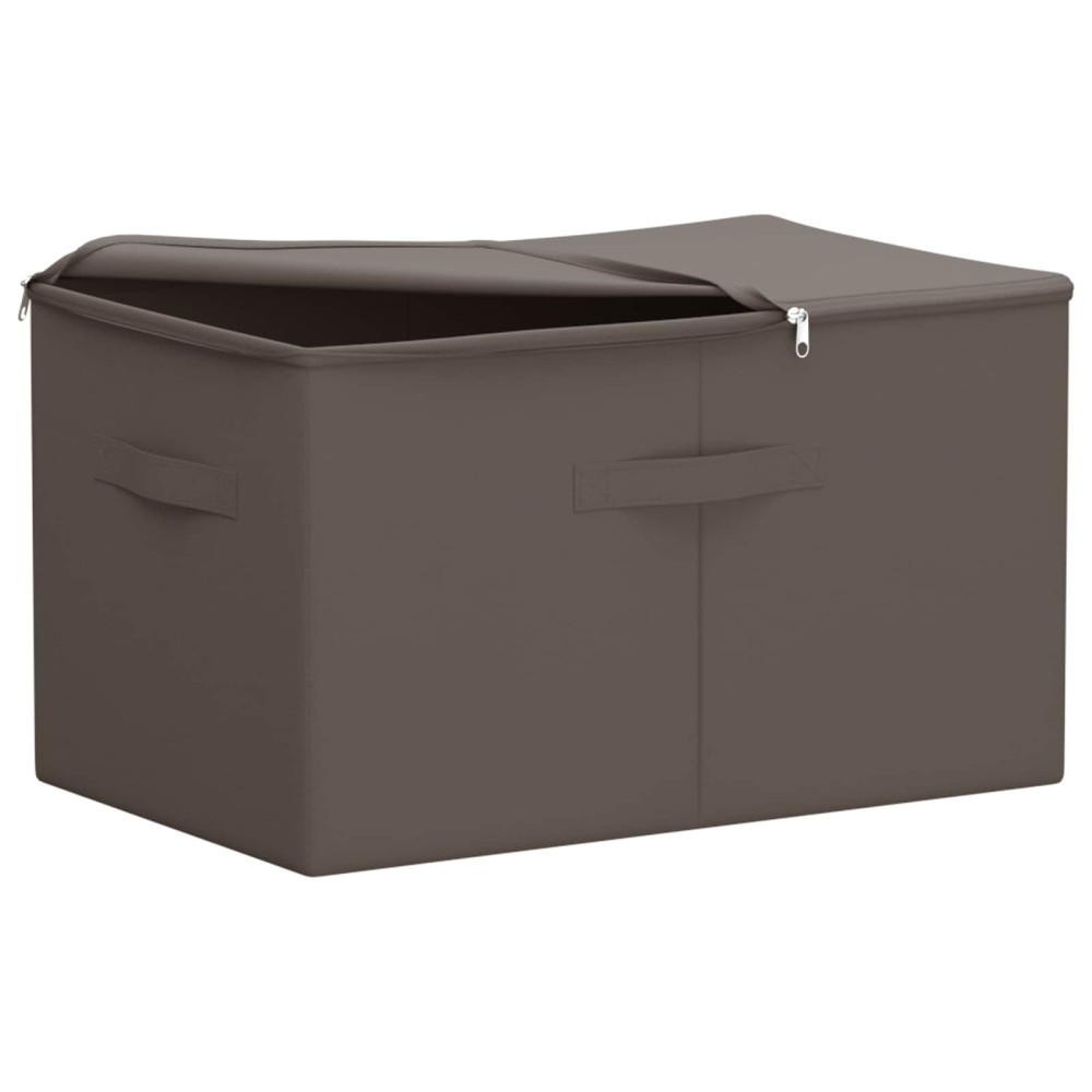 Produktbild för Förvaringslåda 2 pcs Grå 55 x 35 x 32 cm Non-woven tyg