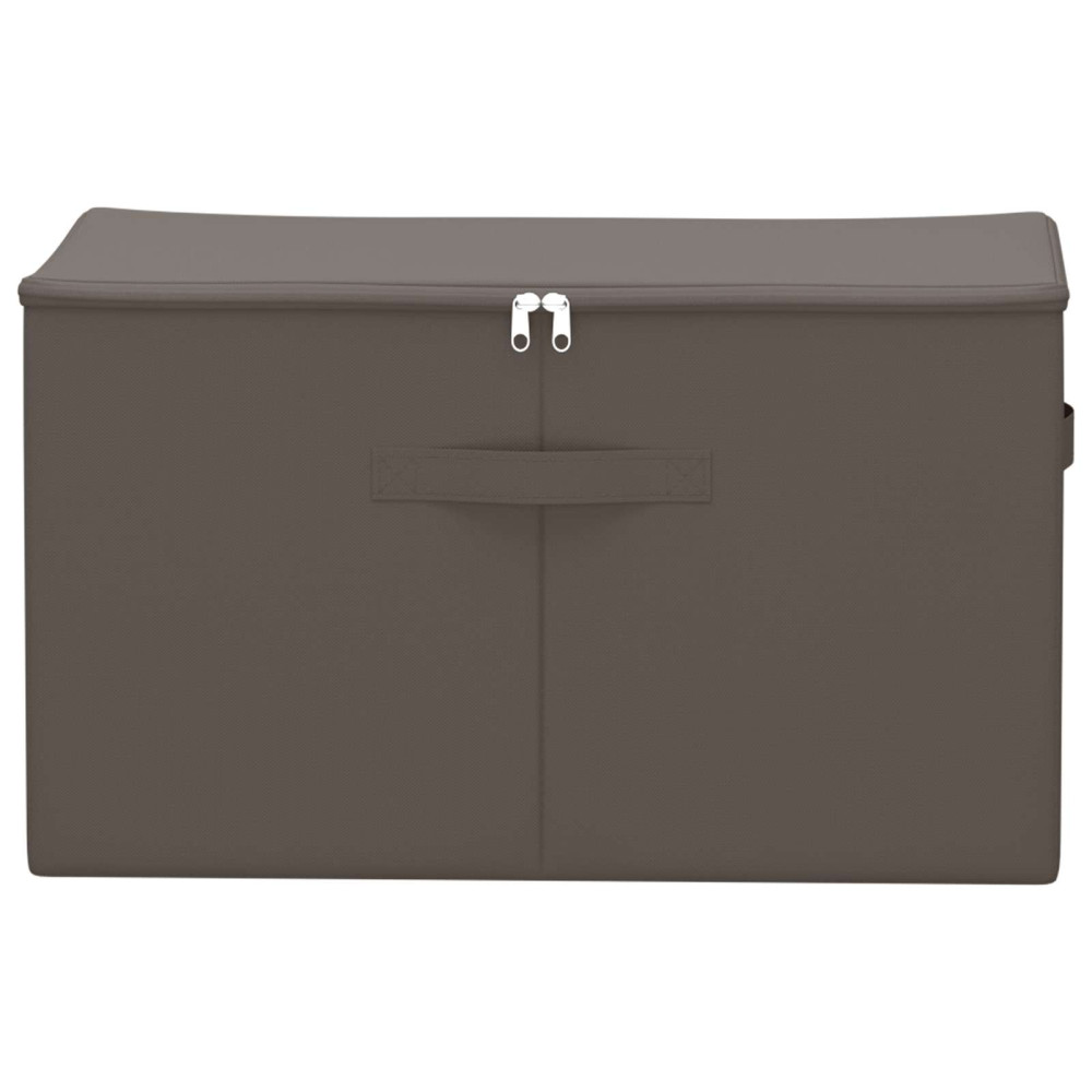 Produktbild för Förvaringslåda 2 pcs Grå 60 x 43 x 35 cm Non-woven tyg