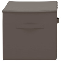 Produktbild för Förvaringslåda 6 pcs Grå 60 x 43 x 35 cm Non-woven tyg
