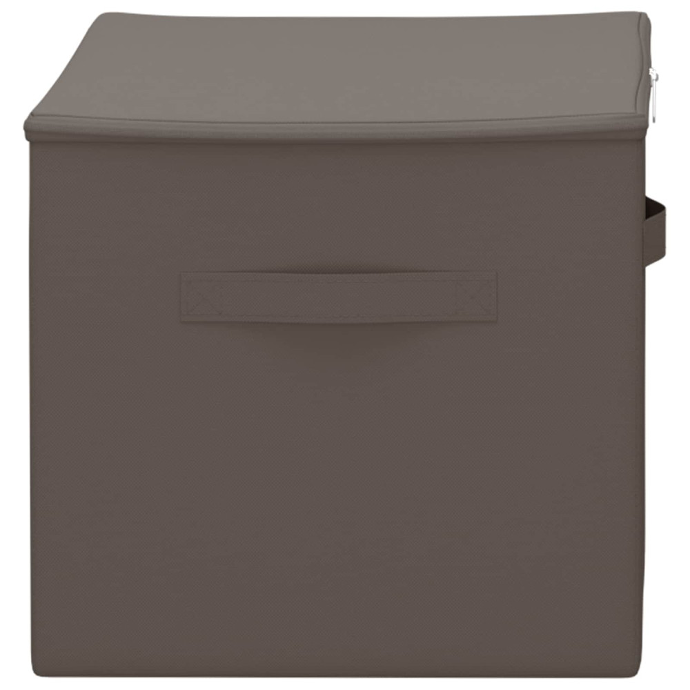 Produktbild för Förvaringslåda 24 pcs Grå 60 x 43 x 35 cm Non-woven tyg