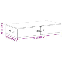 Produktbild för Förvaringslåda Grå 90 x 48 x 15 cm Non-woven tyg