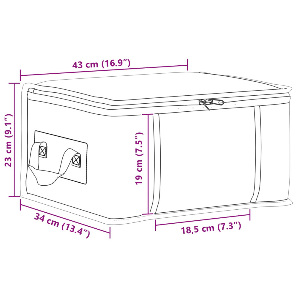 Produktbild för Förvaringslåda med transparent sidofönster 6 pcs Antracit