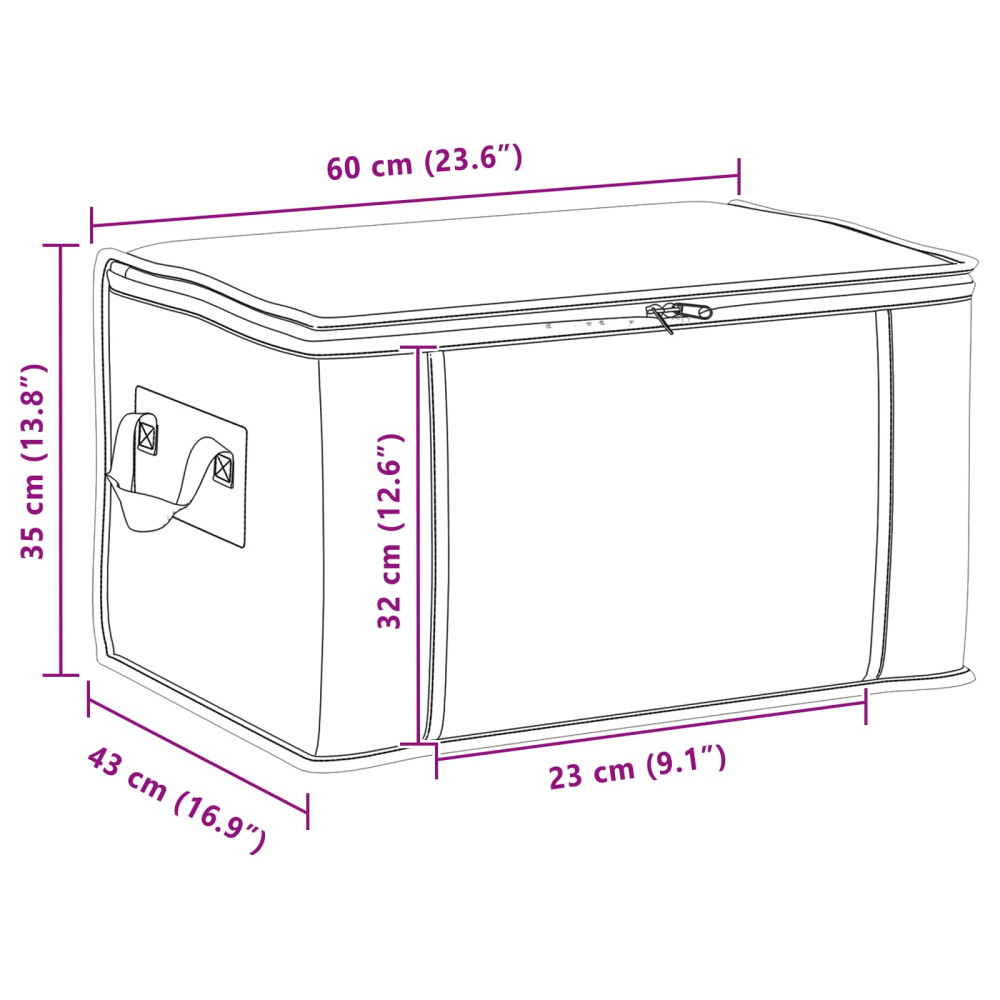 Produktbild för Förvaringslåda med transparent sidofönster 6 pcs Grå