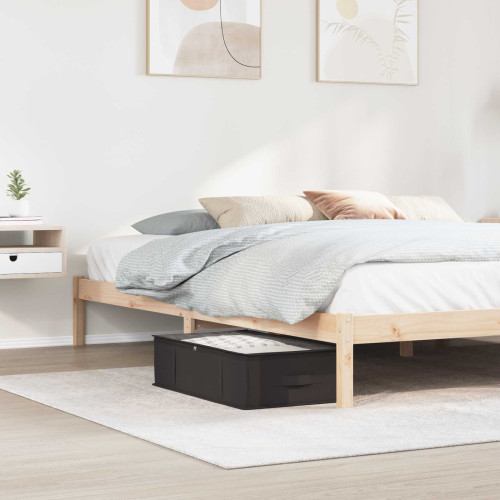 vidaXL Förvaringslåda med transparent toppfönster 6 pcs Antracit