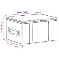 Produktbild för Förvaringslåda med transparent toppfönster 6 pcs Grå