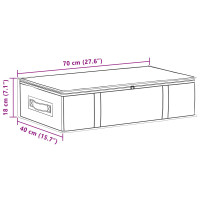 Produktbild för Förvaringslåda med transparent toppfönster 2 pcs Grå